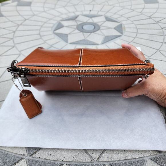 MDBM Chatou Structured Minimalist Premium Leather Crossbody Bag - Picture 5 of 12